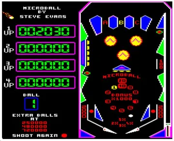 Microball (19xx)(Alternative)[PINBALL] screen shot game playing